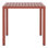 Table de salle à manger d'extérieur carrée 31,5 "avec structure en métal Jackqueline