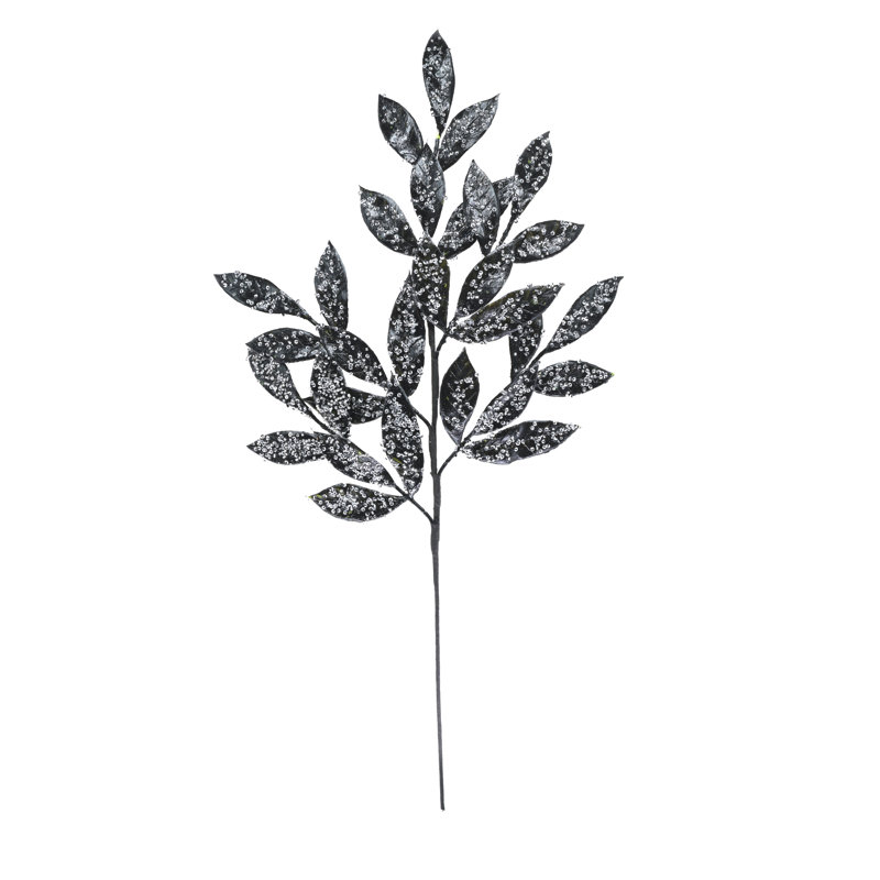 Branche de feuillage artificiel 13 po, Gris