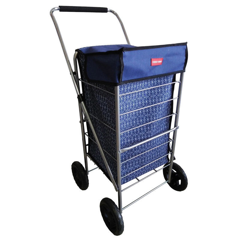 Casa & Casa 107cm H x 122cm W Shopping Trolley with Wheels