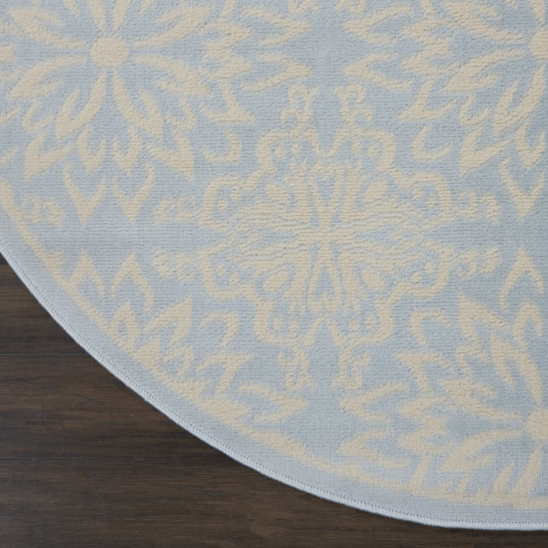 Tapis ivoire Sheron, Rond 5 pi 3 po