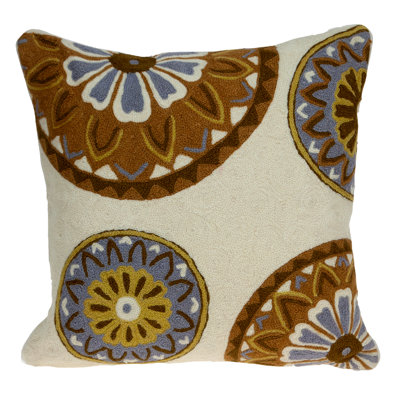 Parkland Collection Klover Beige Throw Pillow