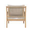 Fauteuil club d'extérieur Casper avec bois d'acacia et corde tissée