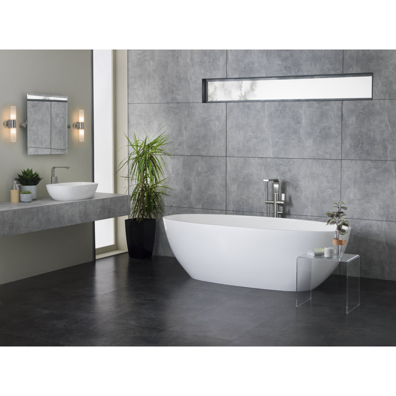 Barcelona 70.25" x 33.625" Freestanding Soaking Bathtub