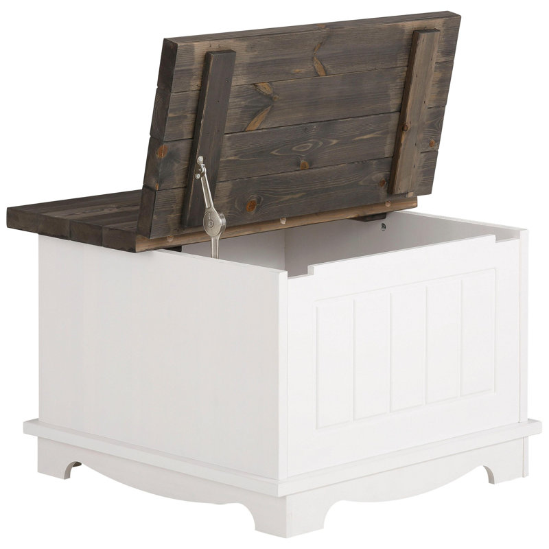 Solid Wood Four Leg Coffee Table with Storage