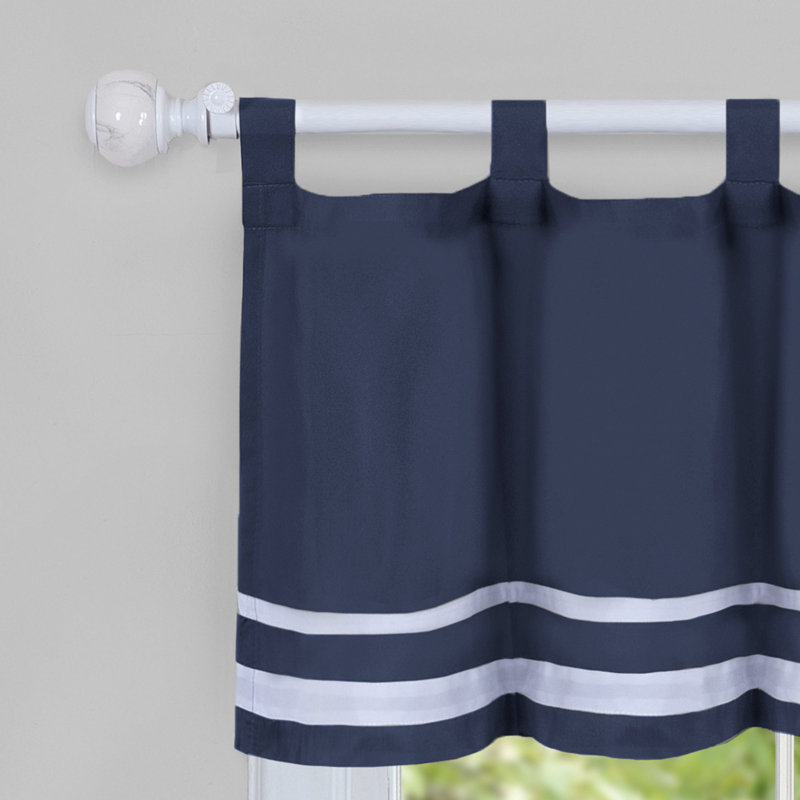Cantonnière Pangkal Pinang, Bleu marine, L 58 po x L 14 po