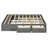 Queen Size Platform Bed Frame with 4 Storage Drawers & Hydraulic Lift Footboard Storage, No Headboard, Modern Space-Saving, Gray-1890421111