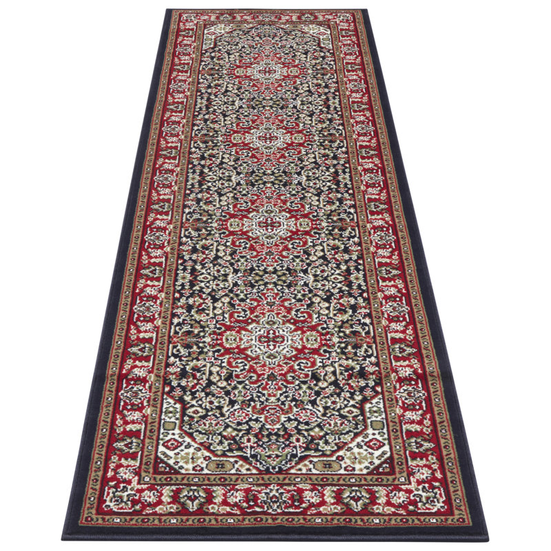 Skazar Isfahan Navy Rug, Runner 80 x 250cm