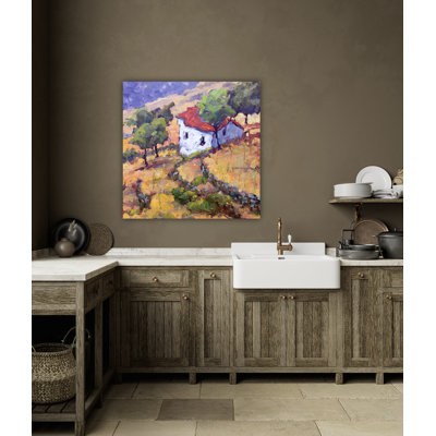 Hillside Terrace - reproduction d'art sur toile
