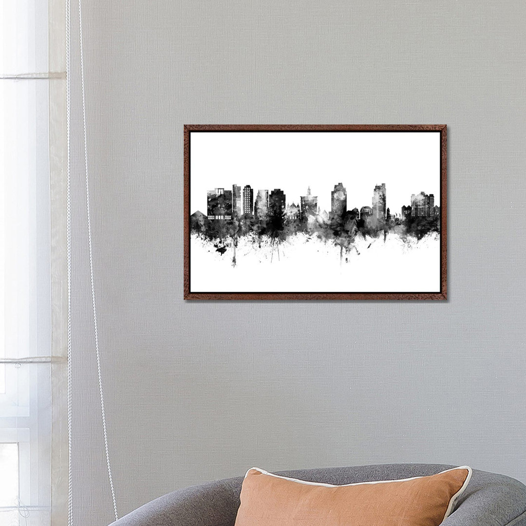 San Jose California Skyline by Michael Tompsett - Print on Canvas