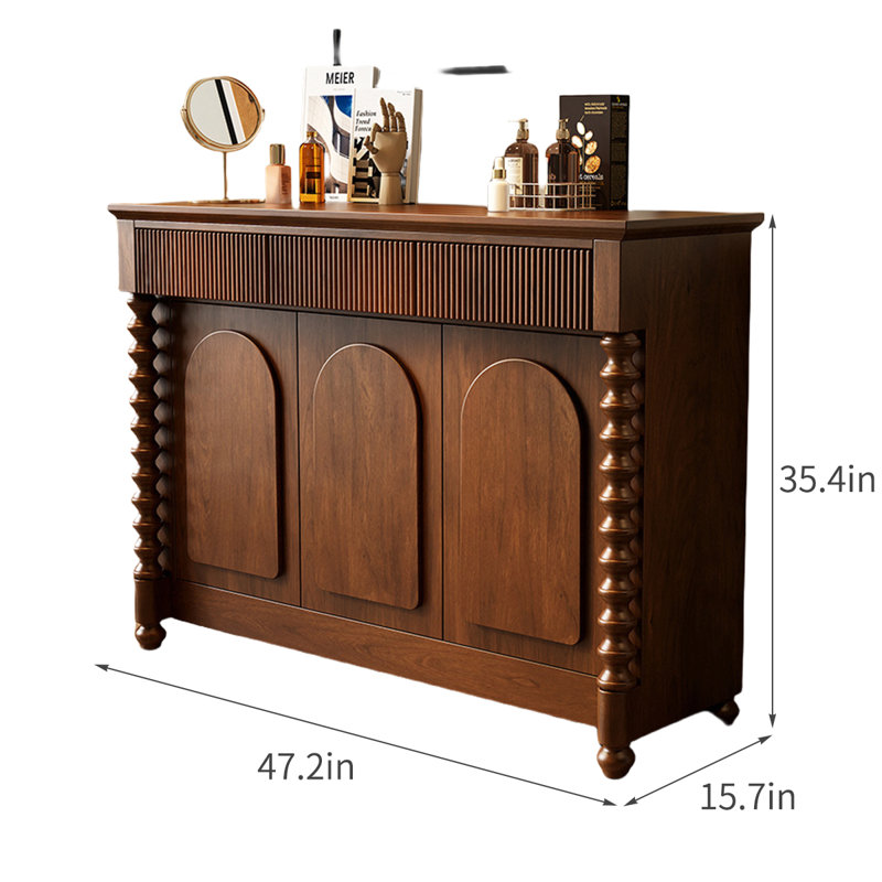Buffets rétro en bois manufacturé polyvalent