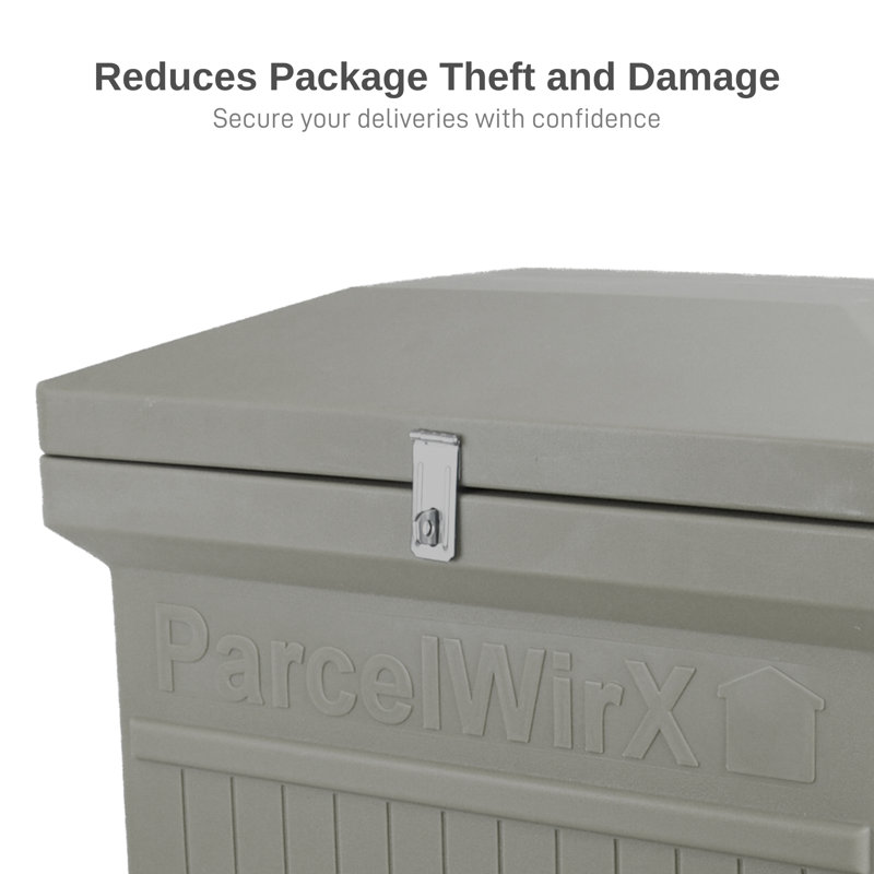 Prestige Pewter Lockable Plastic Package Delivery Box