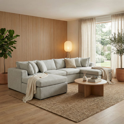 Teddy 140" 3 - Piece Upholstered Sectional