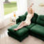 Canapé modulaire de 4 L avec chenille douce, conception, courbe ergonomique et repose-pieds modulaire en chenille, plis-374412964-374412967-374412963