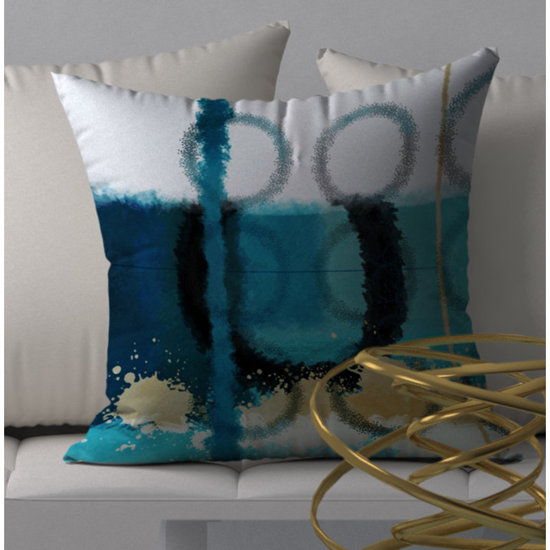 Housse de coussin décorative carrée exceptionnelle, 18 po x 18 po