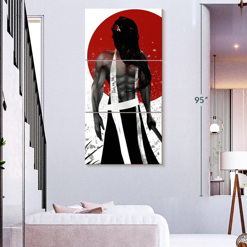 Long Haired Samurai, 27" H x 12" W