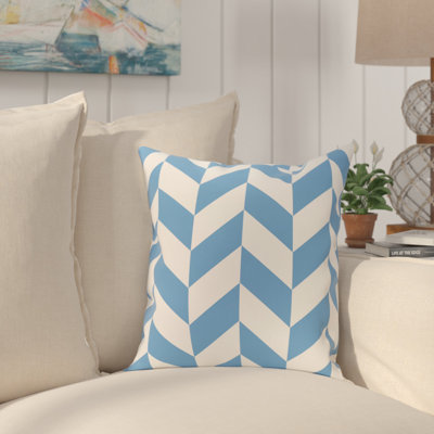 Zigzag Jag Outdoor Reversible Throw Pillow