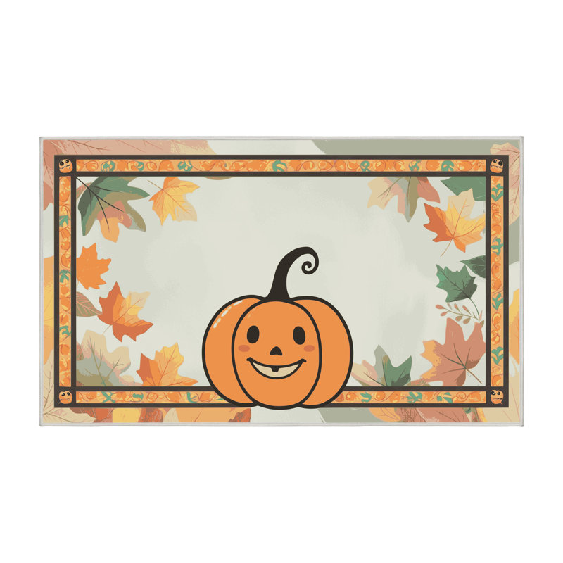 Tapis de vacances d'Halloween The Holiday Aisle®, Rectangle 5 pi x 7 pi