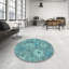 Tapis 100% à motifs lavables à la machine 2989_PAT167_LBLU-67957687