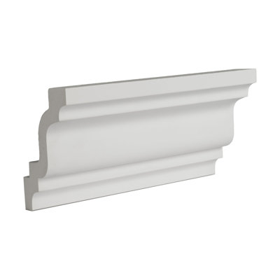 2 in x 3 in x 6 in Long Plain Polyurethane Crown Moulding Sample