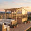 Serre en bois de cèdre avec pergola (2,4 m H x 2,4 m L x 1,8 m P) – Oasis de jardin quatre saisons avec espace de vie extérieur ombragé