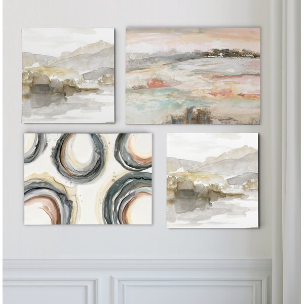 Ebern Designs Sandy Collection I On Canvas 4 Pieces Print & Reviews ...