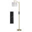 Lampe sur pied arquée 62 po avec télécommande et ampoule incluse-1483673901