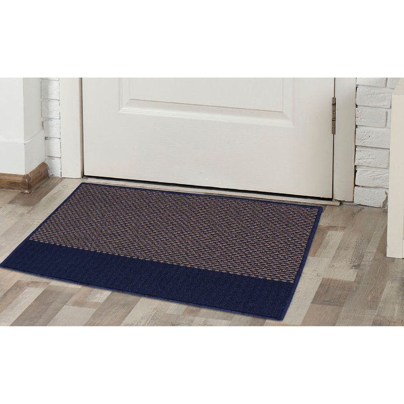 Tapis rayé gris foncé, Rectangle 3 pi x 4 pi