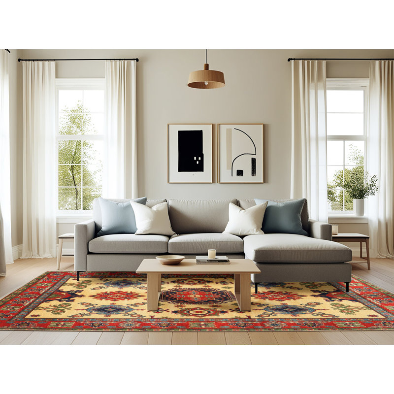 Tapis rouge à motif sud-ouest, Rectangle 6 pi x 9 pi