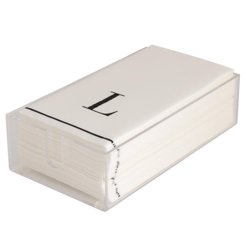 Porte-serviette en acrylique, H 2,44 po x l 5 po x P 8,74 po