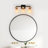 Nayomee Dimmable Black/Brass Rectangle Vanity Light-360895737