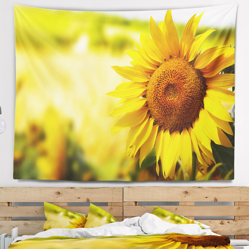 Magnifique tapisserie de tournesol de Toscane, H 32 po x l 39 po