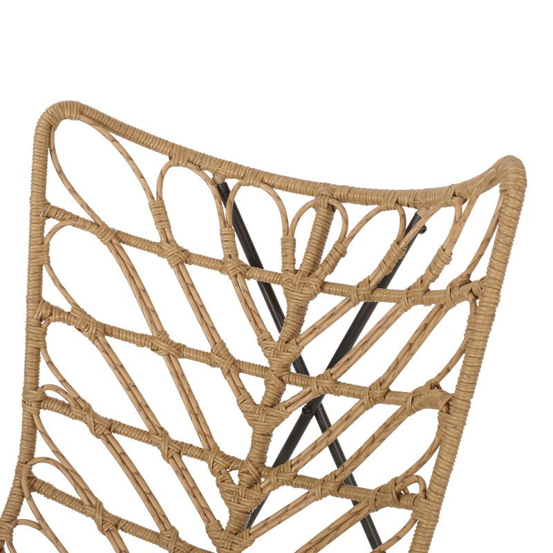 Chaises longues d'extérieur Boho, Marron clair