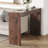 Elegant Natural Walnut Wood Grain Bar Table With Double Drawers, Ideal For Modern Home Decor And Multi-Functional Use