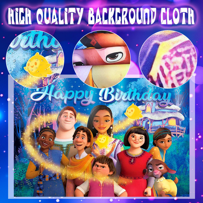 Wish Birthday Party Supplies,68pcs Wish Party Decorations & Wish Tableware Set
