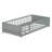 Twin Size Floor Platform Bed With Built-In Book Rack-340102643