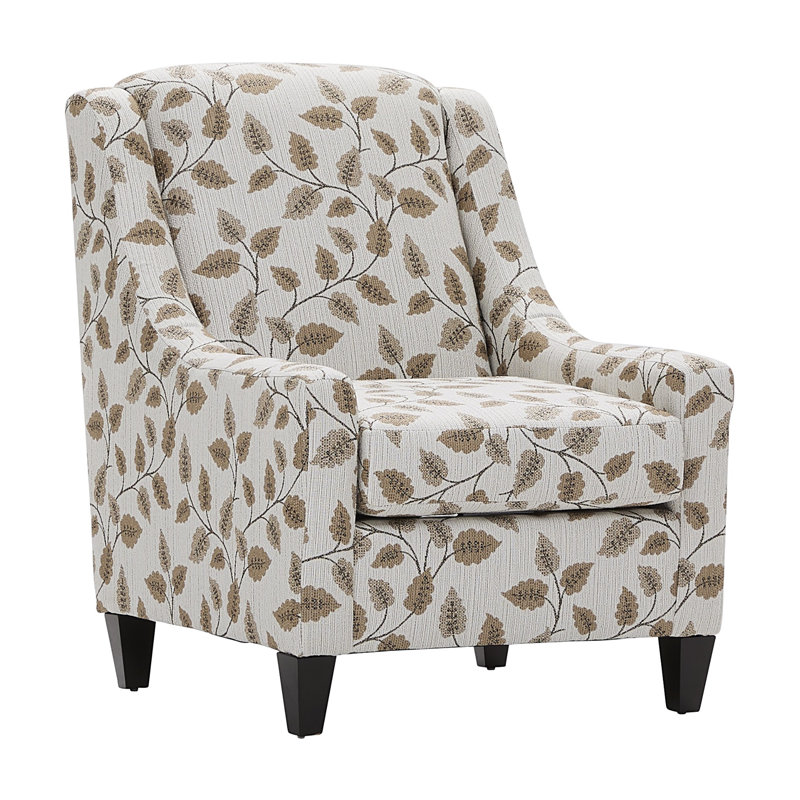 Chaise d'appoint rembourrée 31 po avec accoudoirs inclinés avec coussin réversible - Automne Greenthumb, Vert d'automne