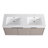 48" Wall Mounted Bathroom Vanity with Resin Double Sink & 3 Soft-Close Doors-722865639