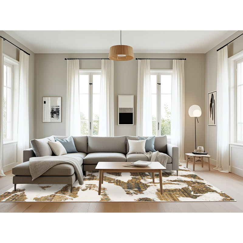 Tapis abstrait moderne 1242, Rectangle 8 pi x 10 pi