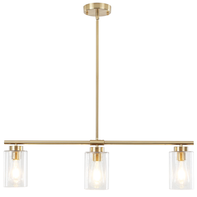 Kimbell 3 - Light Kitchen Island Pendant, Gold