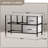 Sorbus 9" Square Tile Floating Shelves with Invisible Brackets Set of 3 in Rustic