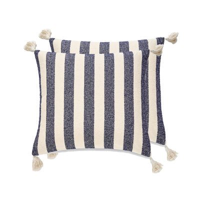 French Stripe Pillow Cover Only- Set Of 2