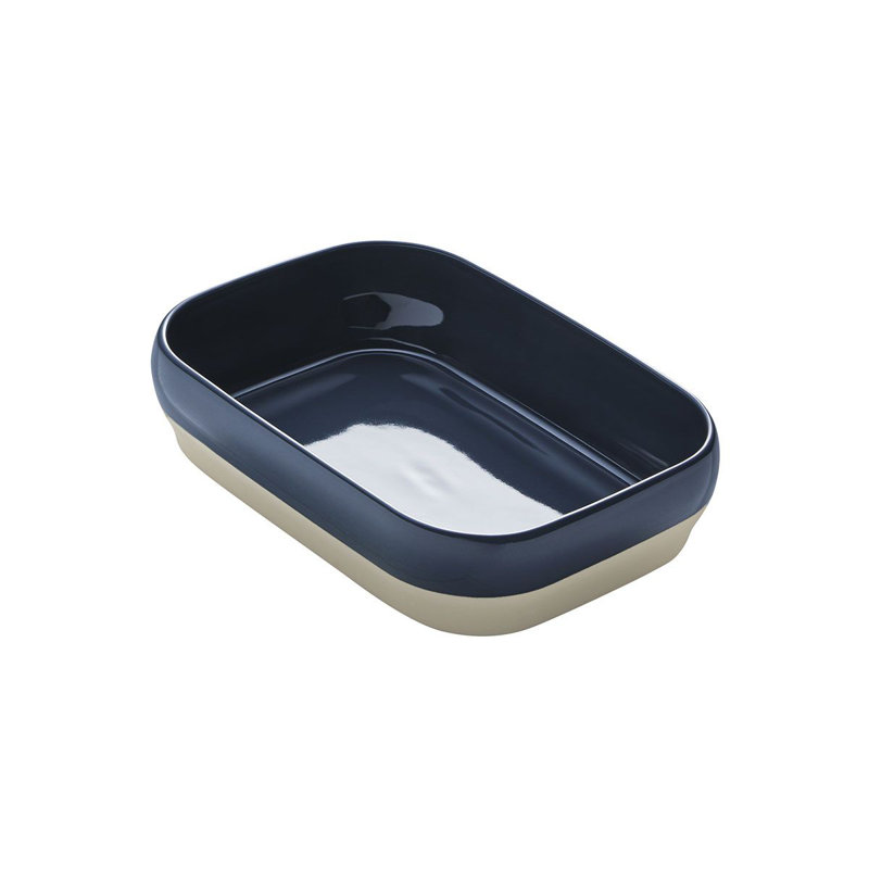 Bahia Rectangle Stoneware Baker, Blue
