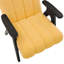 Chaise d'appoint jaune avec cadre en bois massif-1079024218
