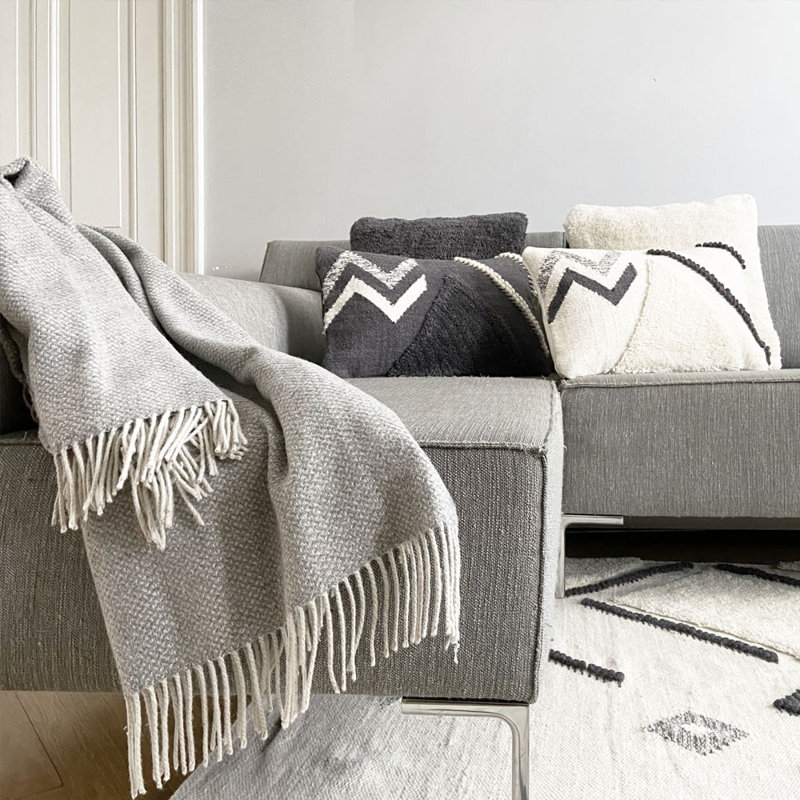 Jeté Fibre par Auskin, Gris