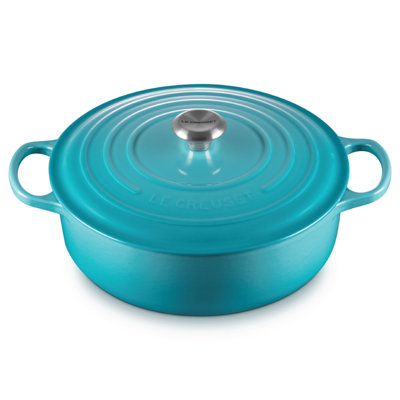 Le Creuset Enameled Cast Iron Signature Round Wide Dutch Oven, 6.75 Qt.