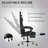 GTPLAYER Adjustable Reclining Ergonomic Swiveling PC & Racing Game Chair with Footrest-94758195
