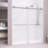 56" - 60" X 70" Frameless Double Sliding Shower Door With 5/16" (8Mm) Thick SGCC Tempered Clear Glass, With Buffer-121604755