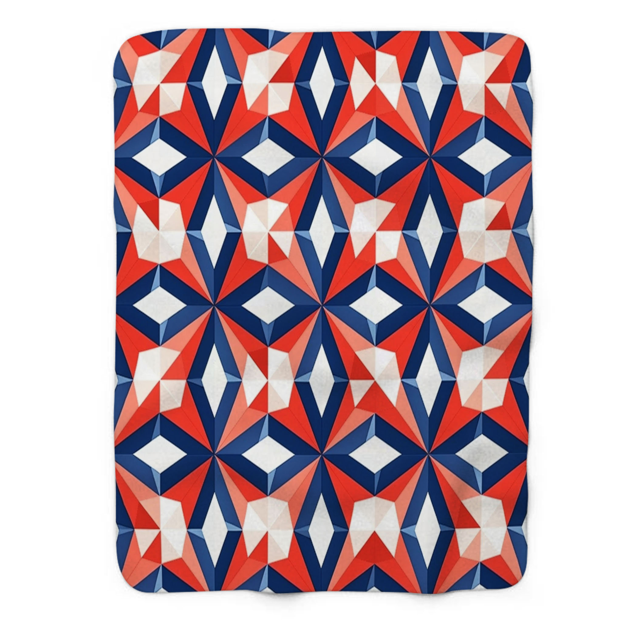 Americana Patchwork Quilted Blanket NCU0TH574