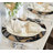 The Haings Round Beaded Placemats Set with Abstract Swirl Pattern for Luxury Dining Table Christmas Decor-98272006