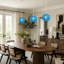 Luminaire suspendu en forme de globe en fil d'aluminium à tête simple pour îlot de cuisine avec ampoule-737483318